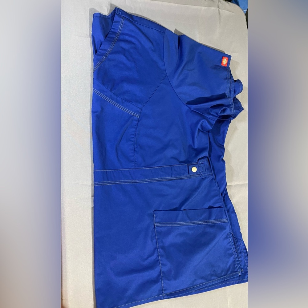 Dickies Royal Blue Workwear 4XL Scrub Top Women’s #2018 - Picture 6 of 9